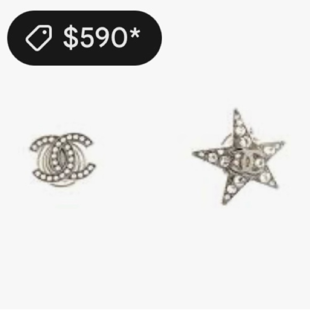 Chanel CC Star Spiral Hair Pins